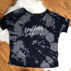 Southern Chic T-Shirt Tye Dye Vintage Acid Wash